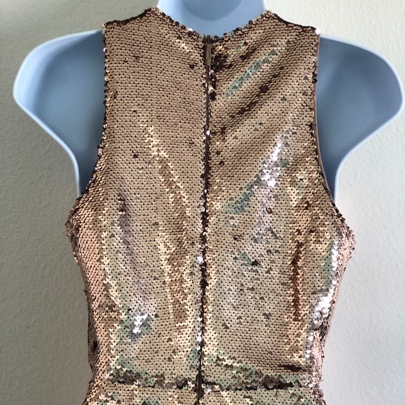 Lulus notorious sequin rose gold maxi dress - Picture 7 of 8